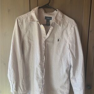 Ralph Lauren Pink and Black Plaid Shirt